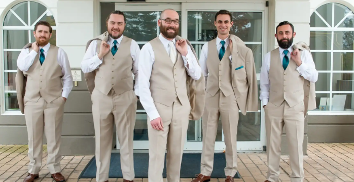 matching vest and tie