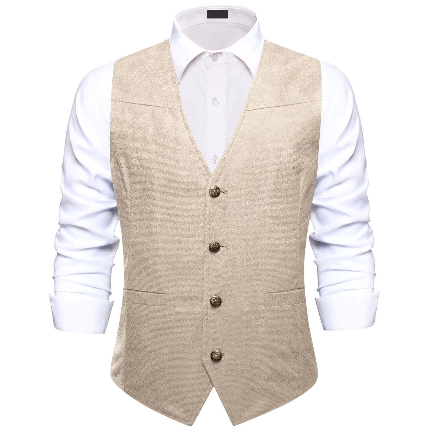 Ties2you Men's Suede Leather Vest Solid Light Camel Style Dress Vest Waistcoat Ties2you Men's Suede Leather Vest Solid Light Camel Style Dress Vest Waistcoat