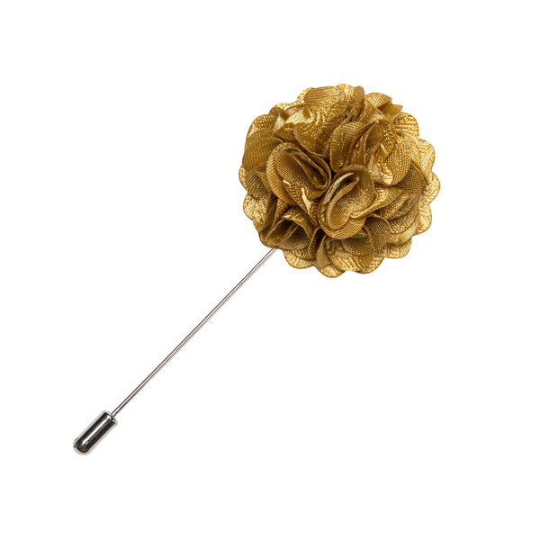 Earthy Yellow Floral Men's Accessories Lapel Pin