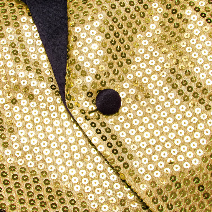 Sequin Blazer Sand Yellow Solid Shawl Collar Glitter Mens Suit New