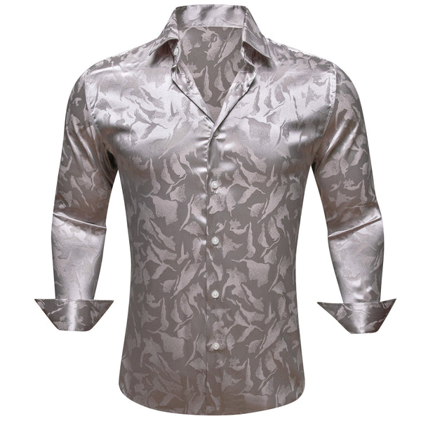 Silver Novelty Men's Long Sleeve Shirt