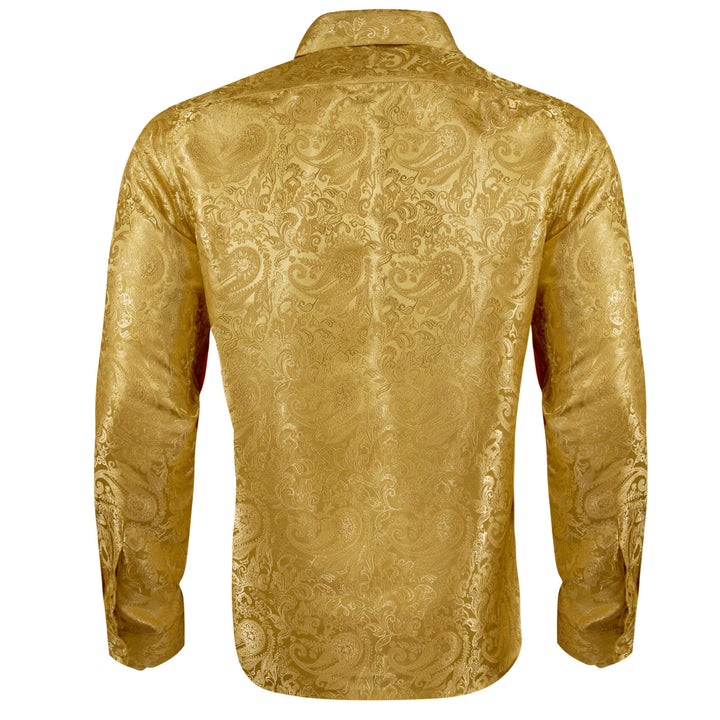 men gold shirt