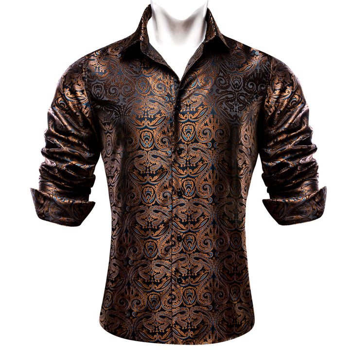 brown mens shirt
