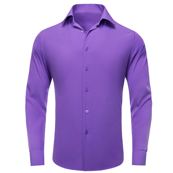  Medium Purple Men's Long Sleeve Shirt