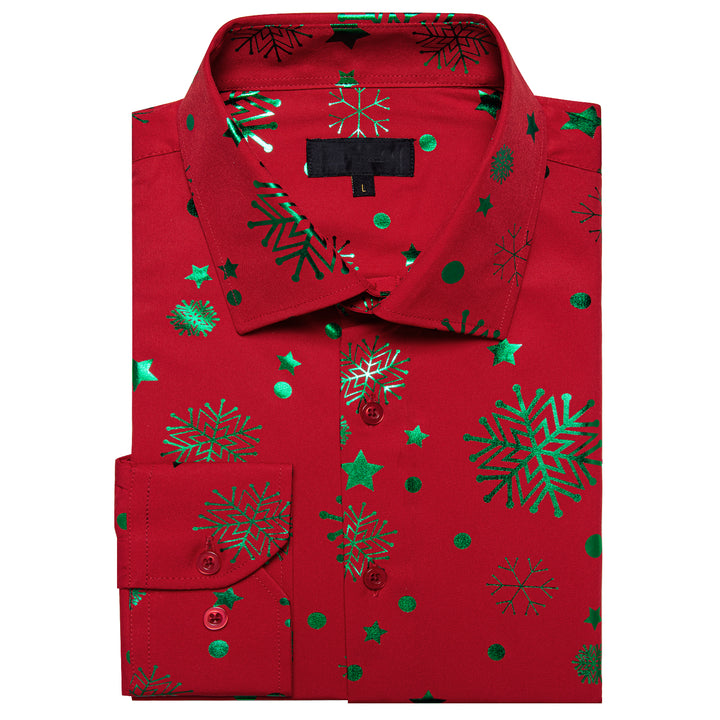 Red Green Christmas Tree Long Sleeve Shirt