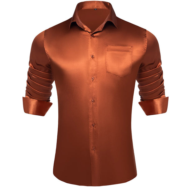 orange dress shirt and tie Amazon.com: King Formal Wear Elegant Boys Button Down Orange (706) Dress Shirt/Necktie/Hanky (4): Clothing, Shoes & Jewelry