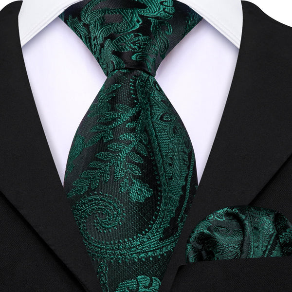 Green Paisley Children's Silk Tie