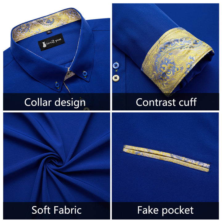 floral splicing shirt