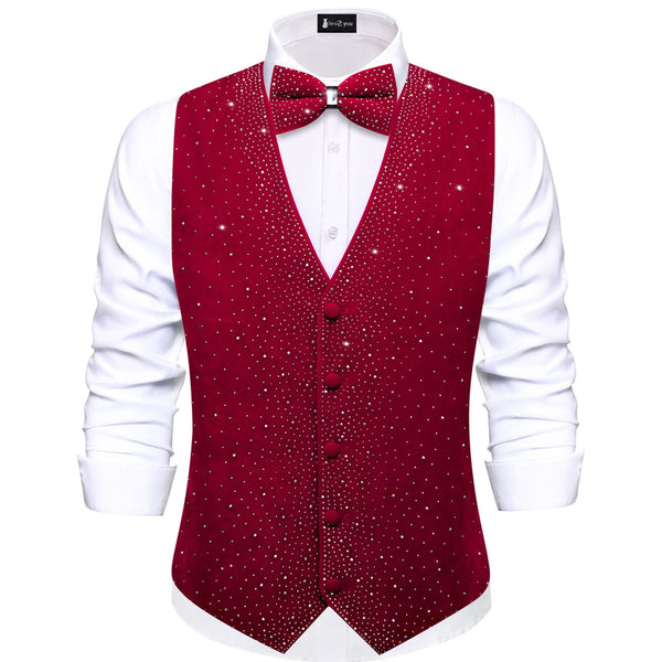 red mens dress vest Vesuvio Napoli Men's Dress Vest & NeckTie Solid RED Color Neck Tie Set for Suit or Tux sz XL at Amazon Men's Clothing store: Business Suit Vests