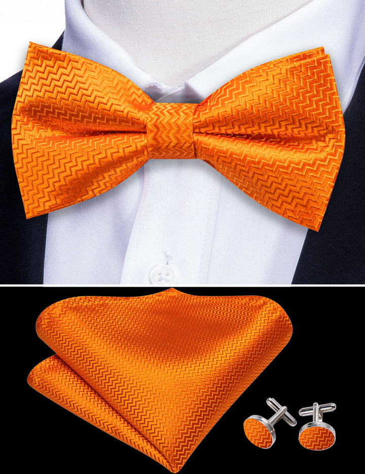 burnt orange bowtie men