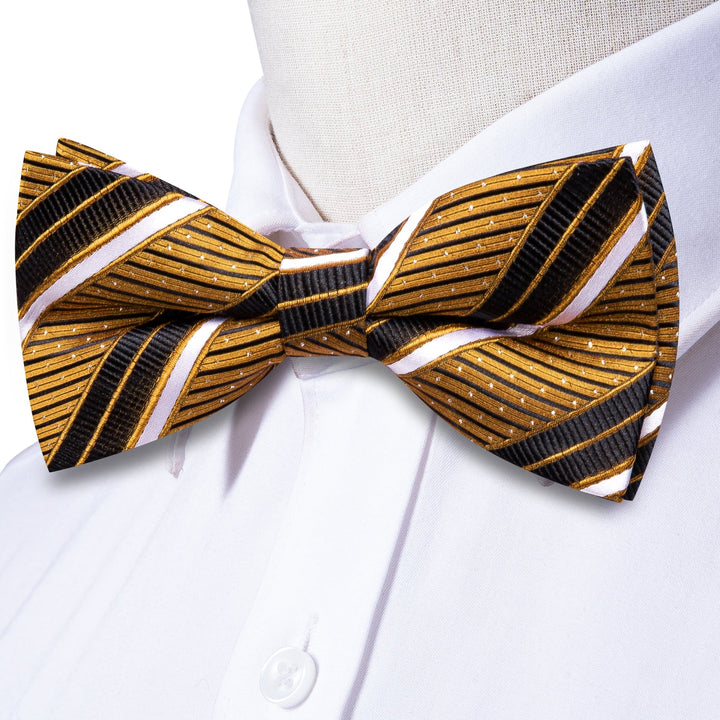 black and brown bowtie