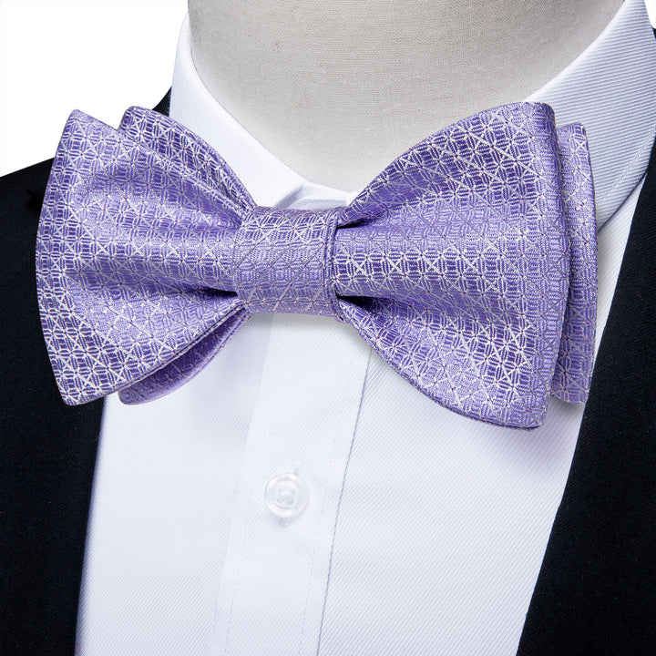 orchid purple bow tie