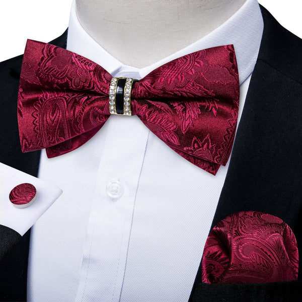 tuxedo red bow tie