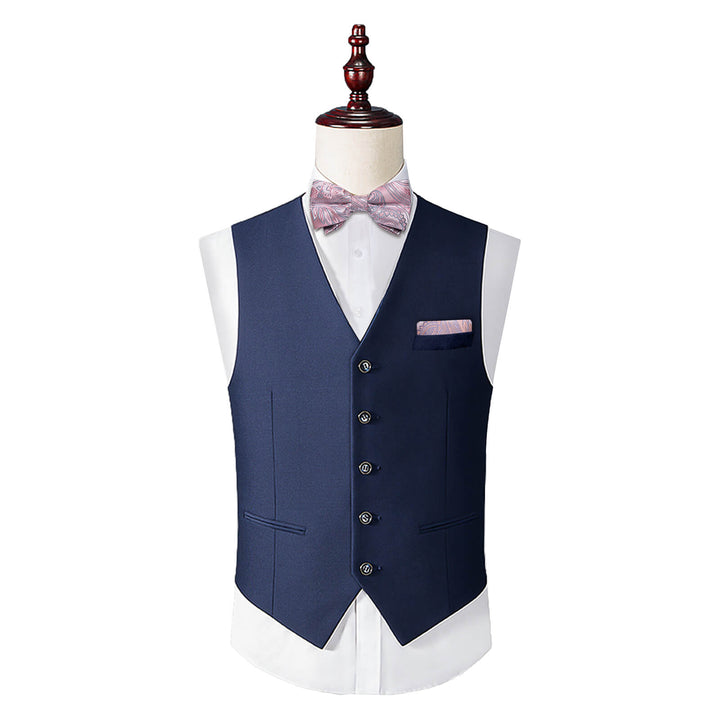 Pink Grey Floral Silk Bow Tie
