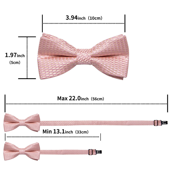 Lemonade Pink Geometric Bow Tie 