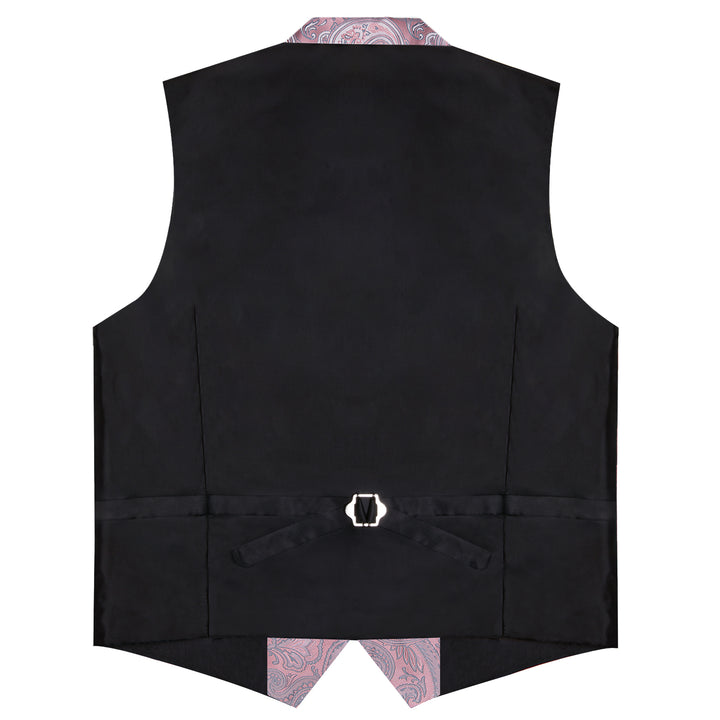 Pink Paisley Men's Collar Vest