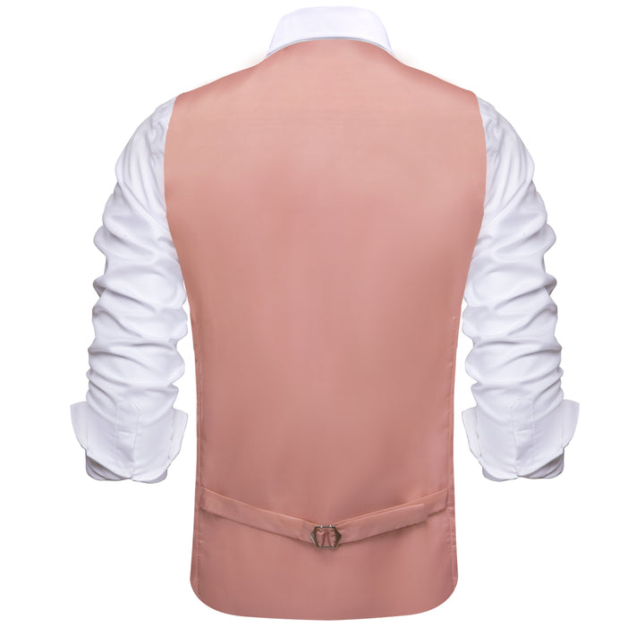 Lemonade Pink Silk Suit Button Vest