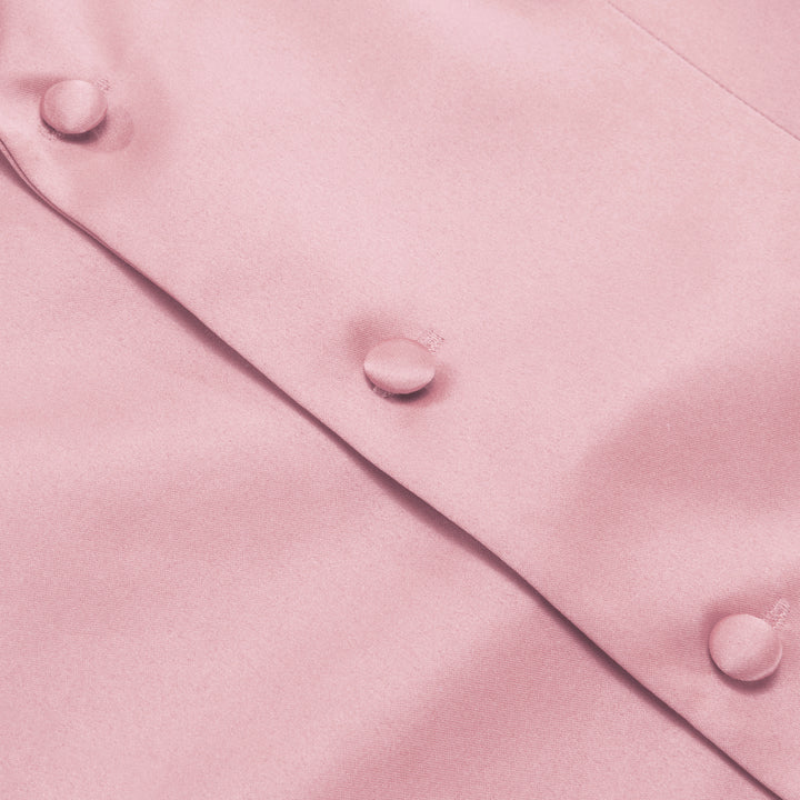 Lemonade Pink Silk Suit Button Vest