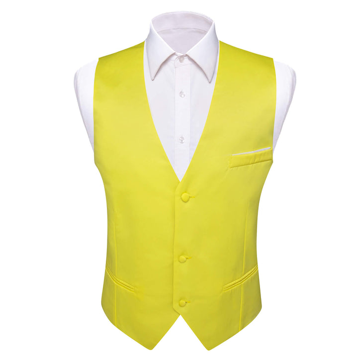  Yellow Silk Suit Vest