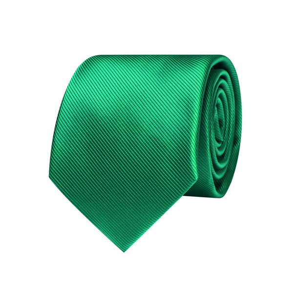 Ties2you Solid Silk Tie Emerald Green Silk Tie Pocket Square Cufflinks Set