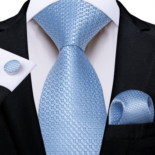 Blue Tie Plaid Men's Necktie