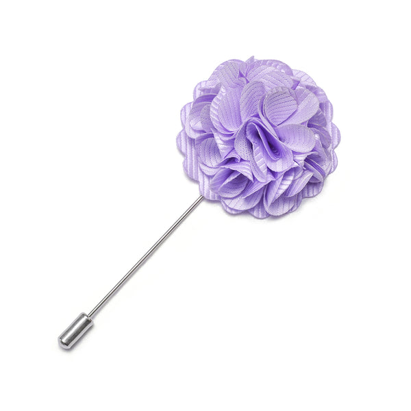 Lilac Purple Floral Men's Accessories Lapel Pin