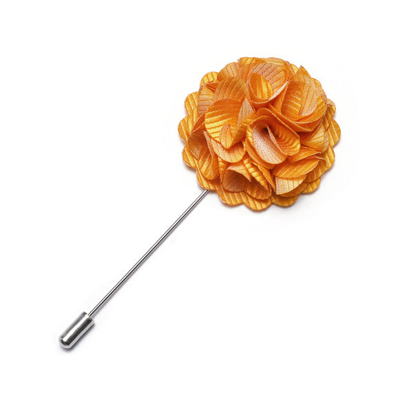 Light Orange Floral Men's Accessories Lapel Pin