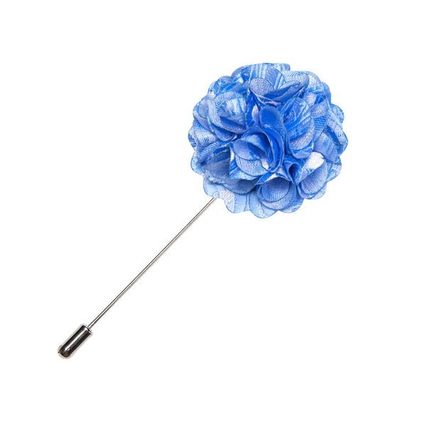 Classic Blue Floral Men's Accessories Lapel Pin