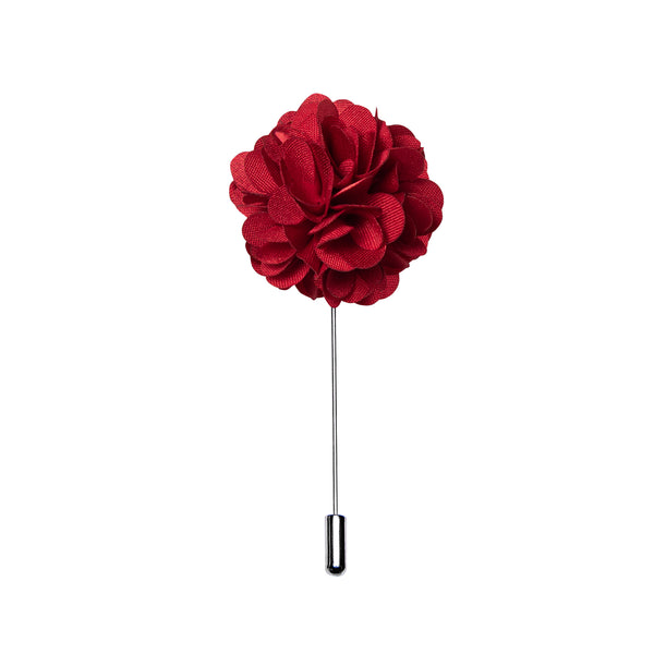 Red Floral Men's Accessories Lapel Pin