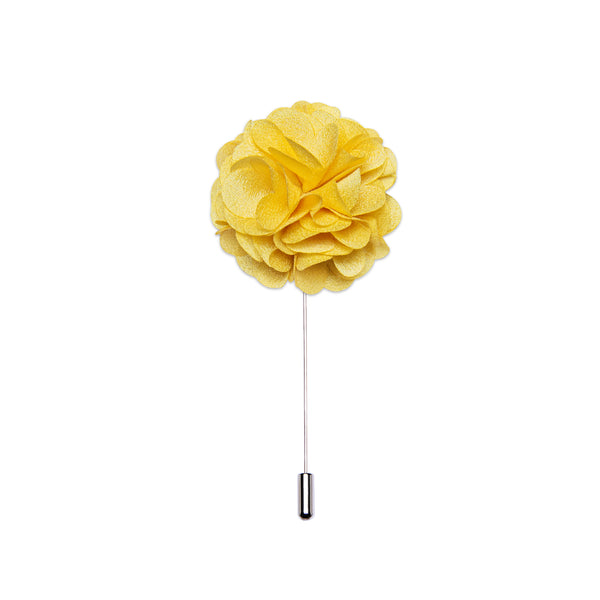 Yellow Floral Men's Accessories Lapel Pin