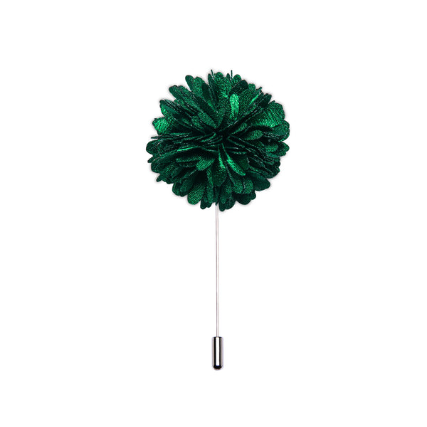 Jade Green Lapel Pin Brooch