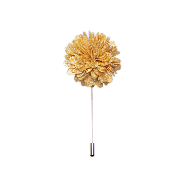 Honey Yellow Floral Lapel Pin Brooch