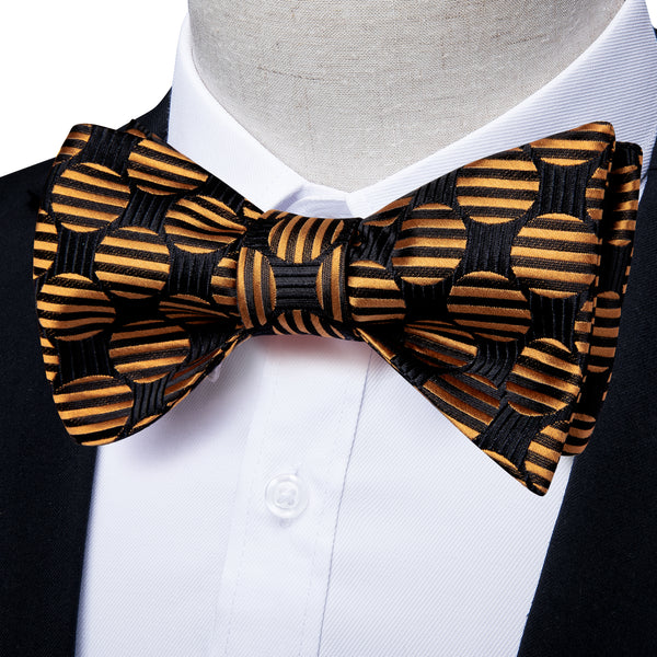 black gold bow tie