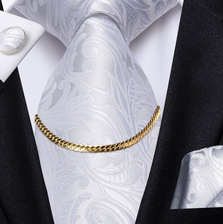 Men's necktie accessories New Golden Tie Chain