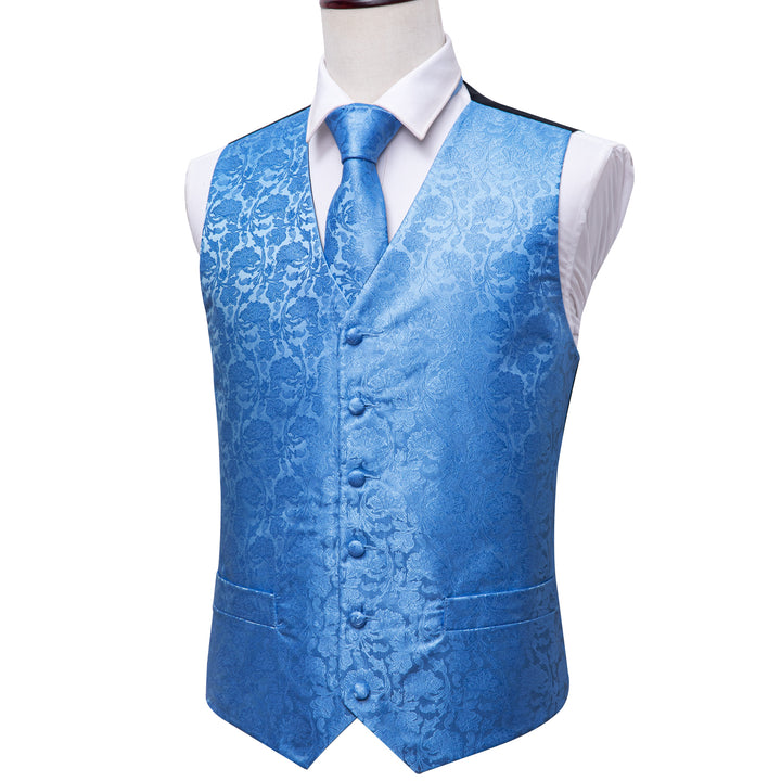 blue paisley guy vest