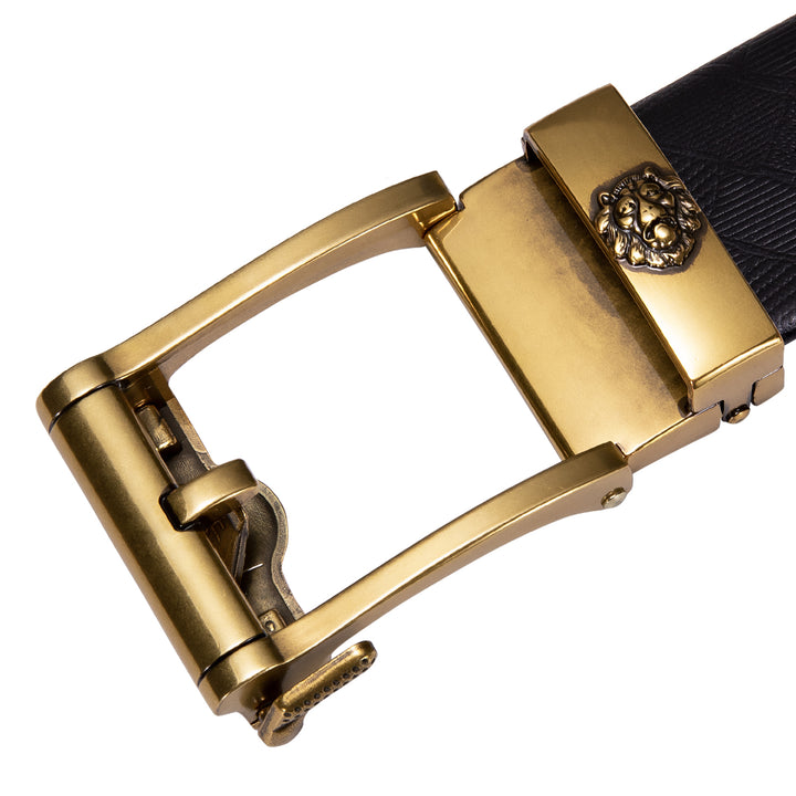 Golden Lion Metal Buckle Genuine mens leather belt