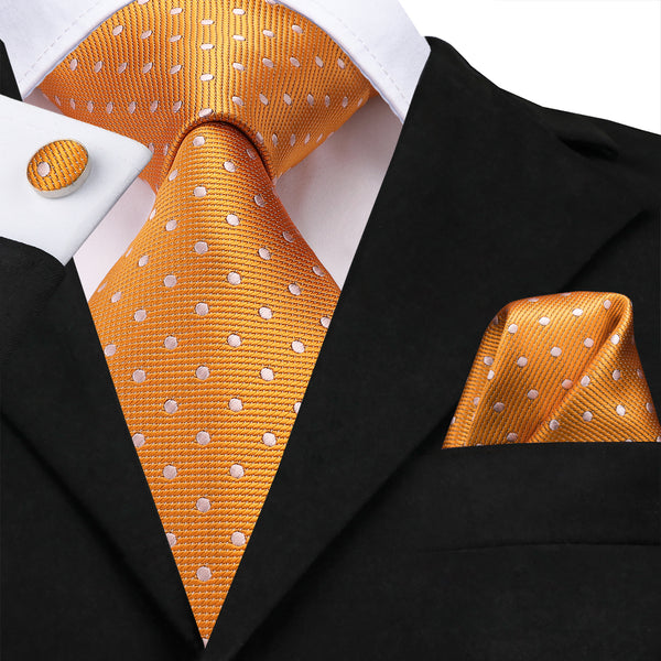 High Quality & Affordable Men's Tie, Silk polka dot orange ties for men and Discount Cheap Necktie,Free shipping. Men's fashion tie set. Best selling. More popular ties.