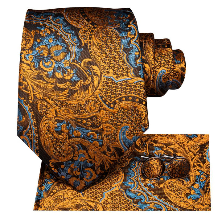 Golden Brown Paisley  mens ties nearby for fast shipping