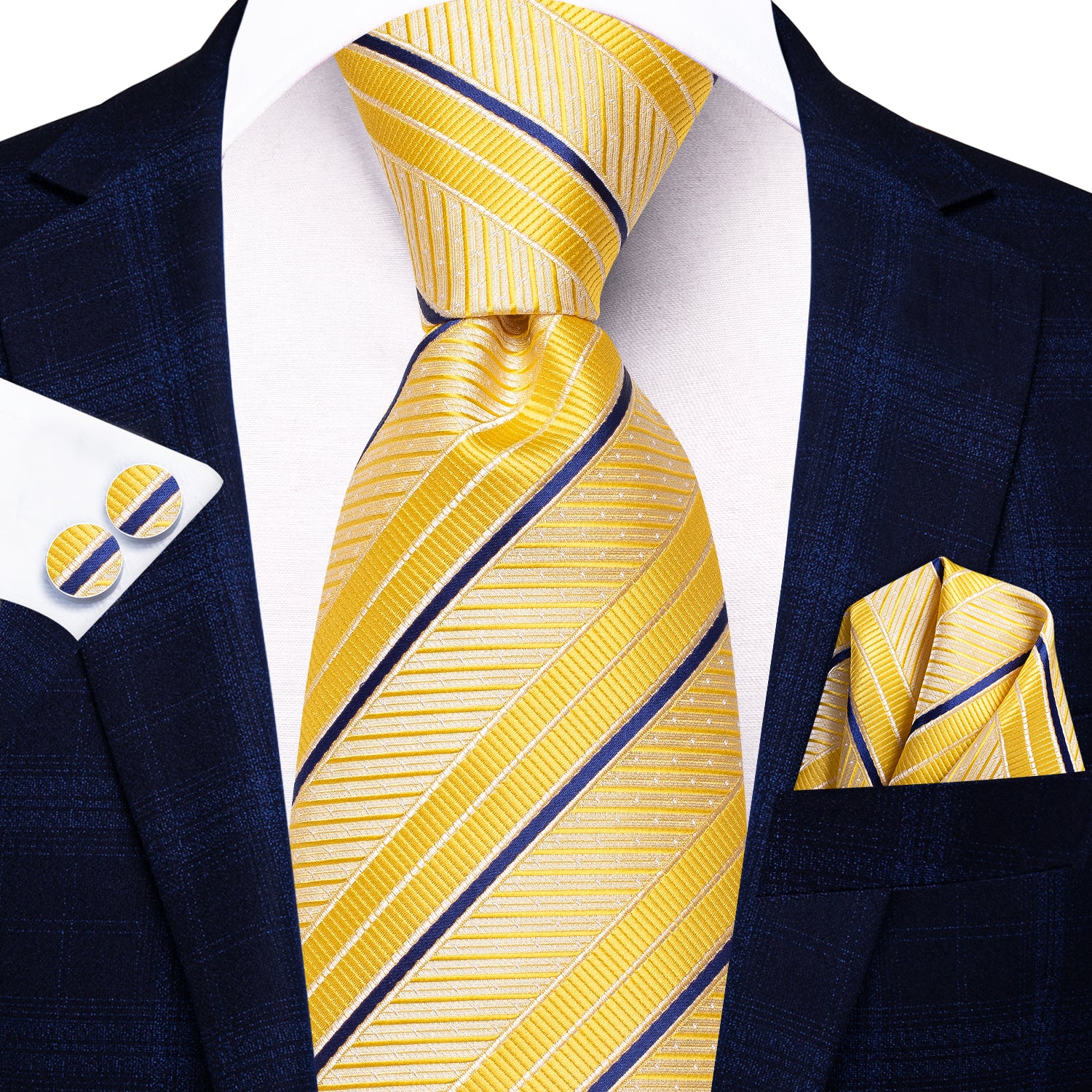 mens yellow and blue ties