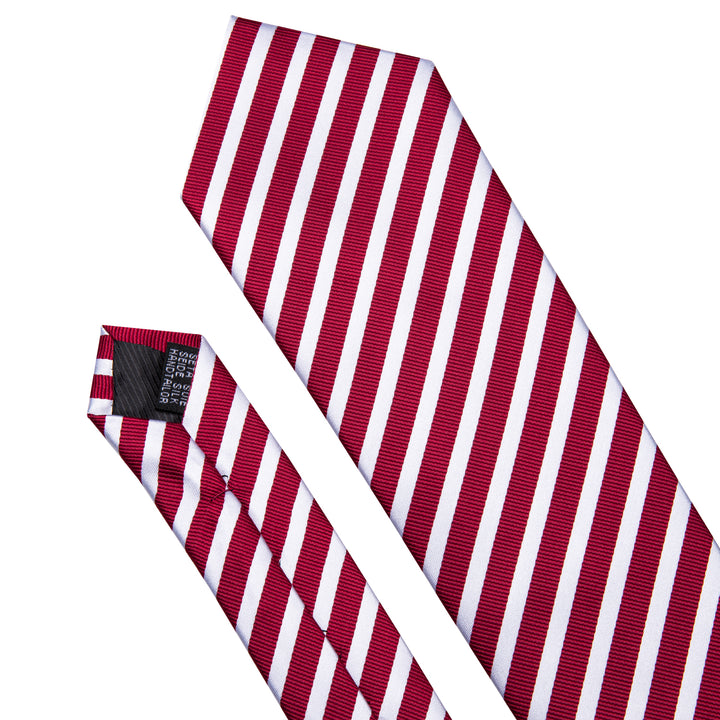buying ties from ties2you Red White Striped Men's Silk Tie