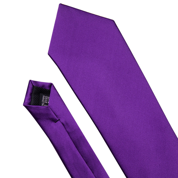 mens Solid purple silk ties