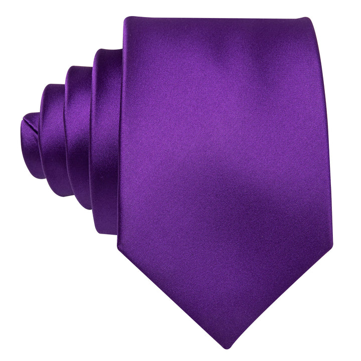 Purple Solid silk ties on sale