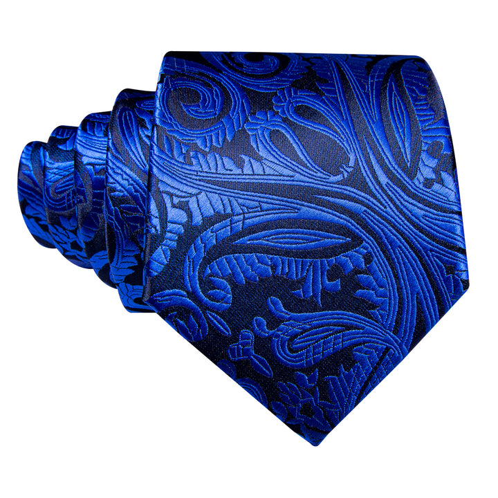 mens silk blue flower tie