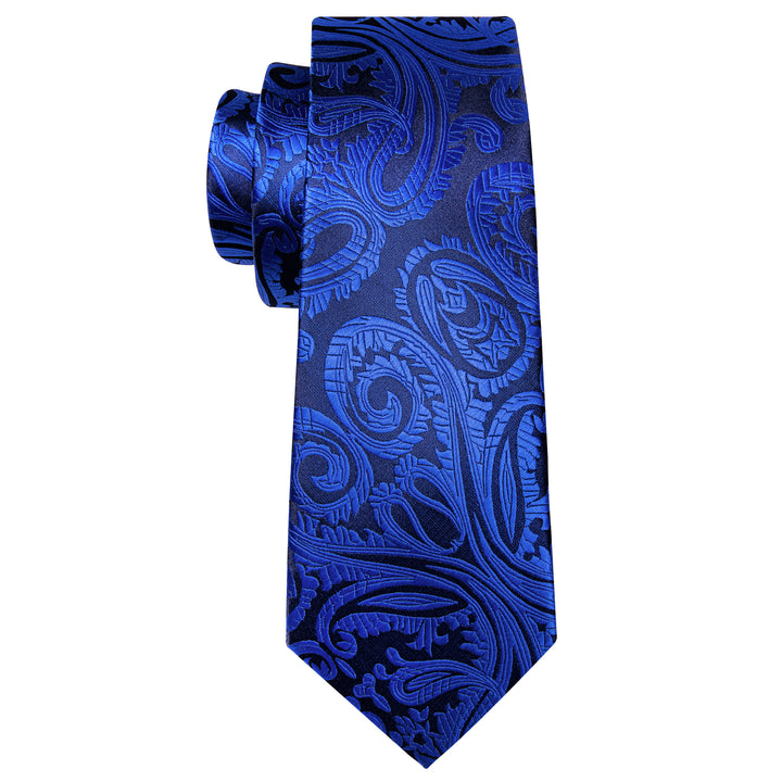navy blue flower neck tie