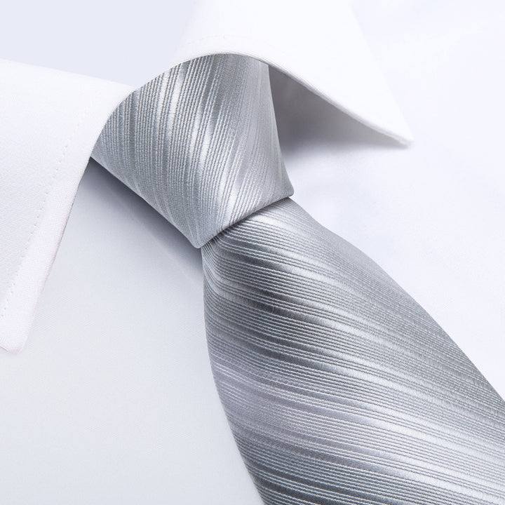 Silver Grey Striped best men's ties