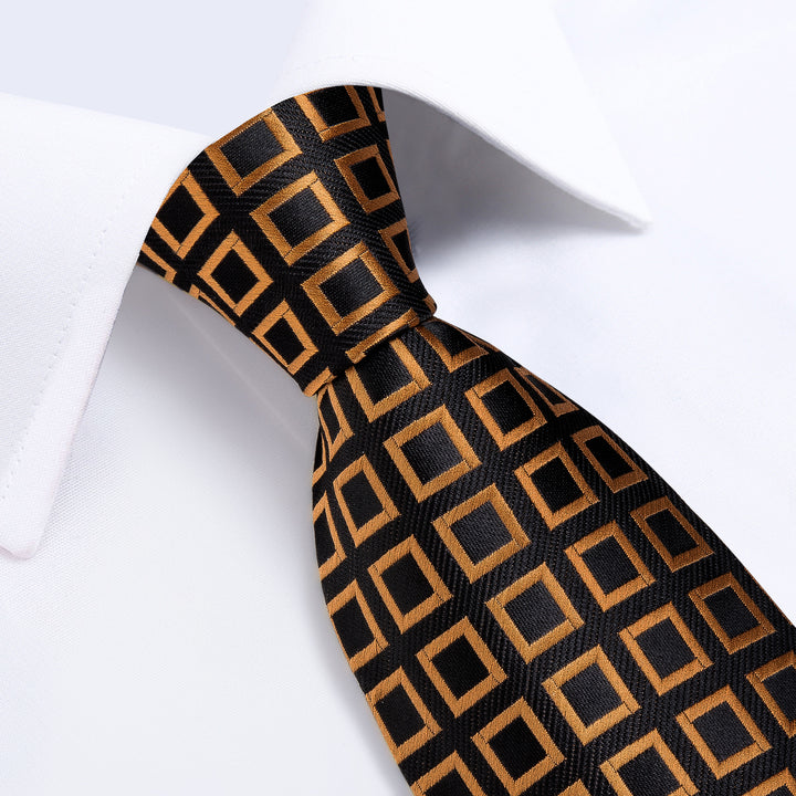 where to get a black tie-ties2you black gold plaid mens silk tie