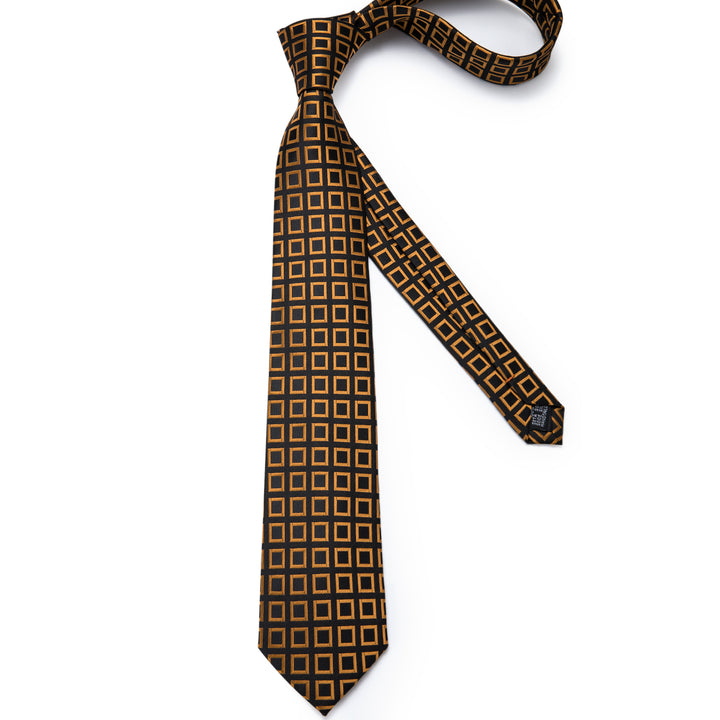 black tie buy from Black Golden Plaid Men's Necktie