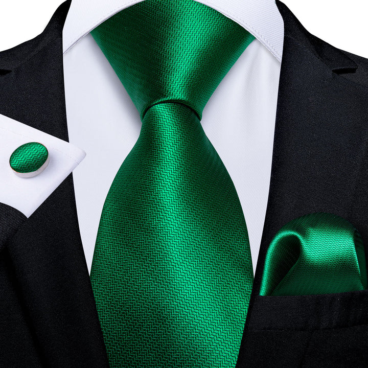 mens silk solid green emerald ties