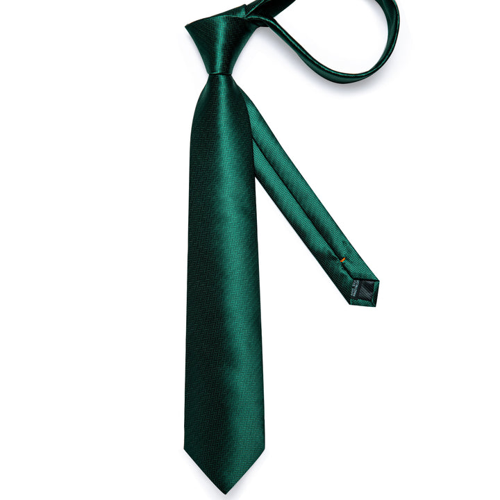 Green Solid formal tie