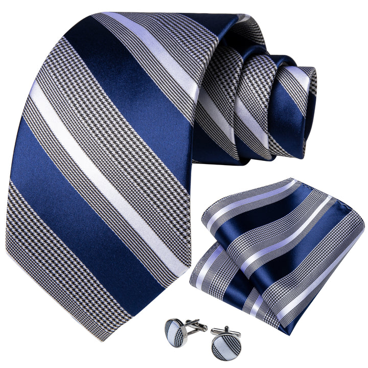 blue white striped mens silk navy ties